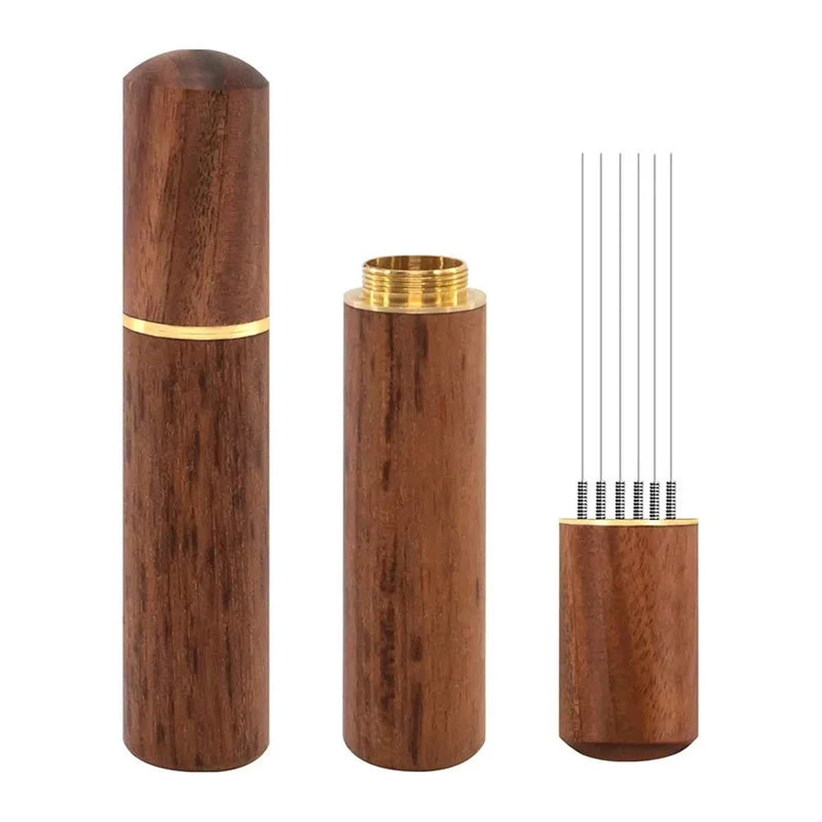 Needle Distributor Stainless Steel Coffee Tamper Espresso Mixers Dispensers Levelers WDT Tools Cafe Stirrers Barista Accessories - Light 6 Needle