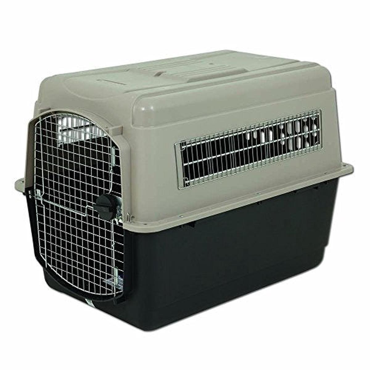 Petmate 21554 Ultra Vari Kennel Bleached Linen (Coffee, 70-90lb) - Default Title