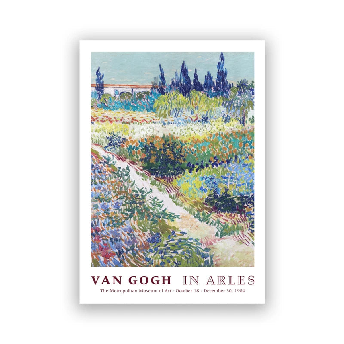 The Van Gogh Tour Arles In France Painting Art Canvas Print Museum Exhibition Poster Gallery Wall Art Pictures Living Room Decor - PC3852 | A3 30x42 cm No Frame