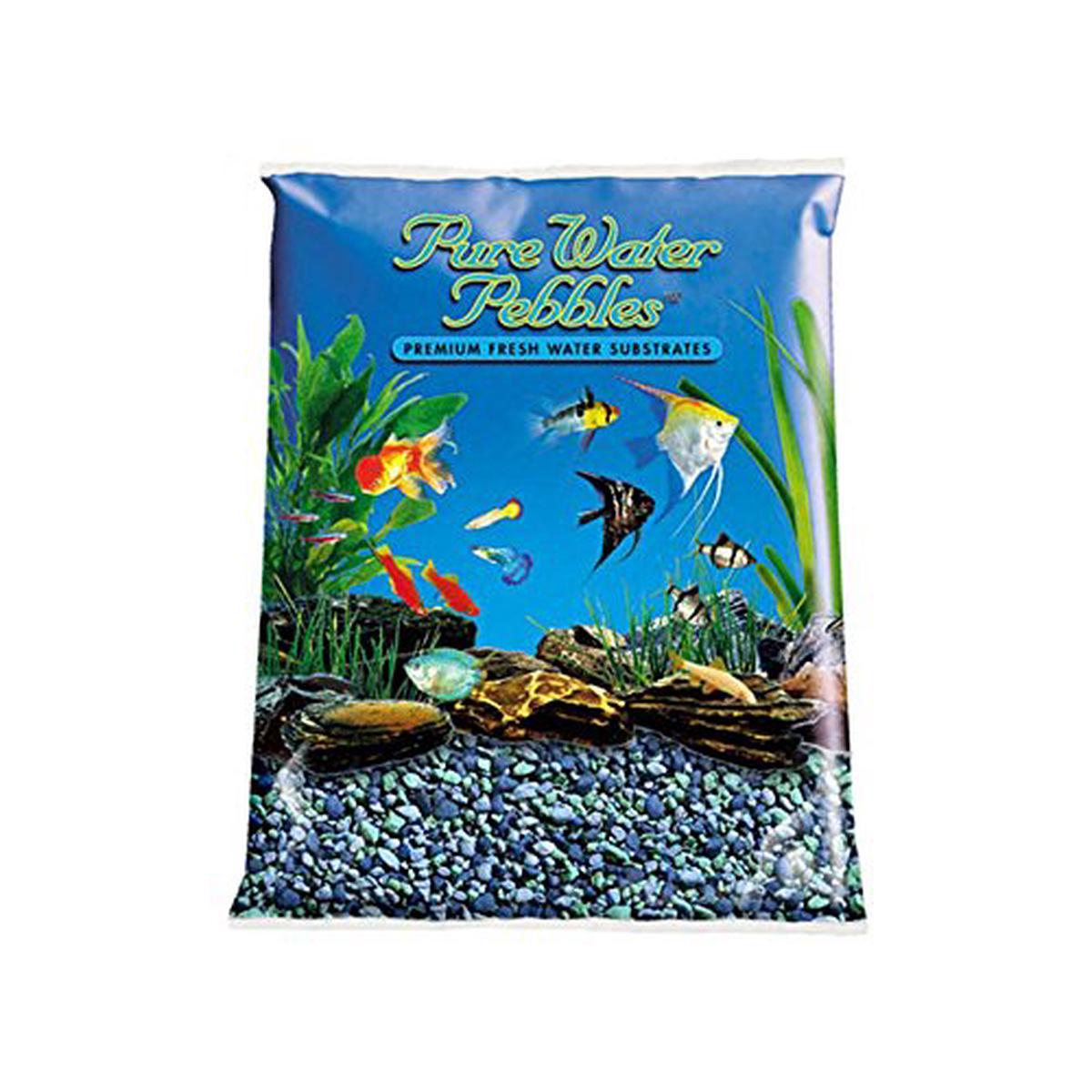 Worldwide Imports Pure Water Pebbles Coated Aquarium Gravel - Blue Lagoon | 5Lbs