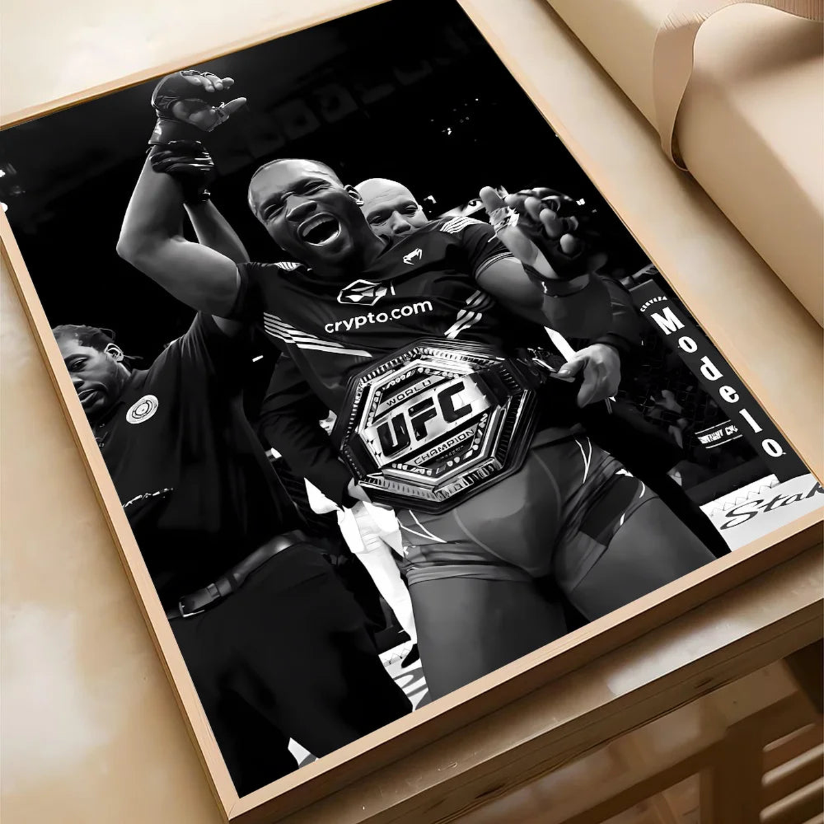 1PC Black And White U-Ultimate Fighting Championship UFC Poster Poster Paper Print Home Living Room Bedroom Entrance Bar Cafe - z7 | 21x30cm No Frame