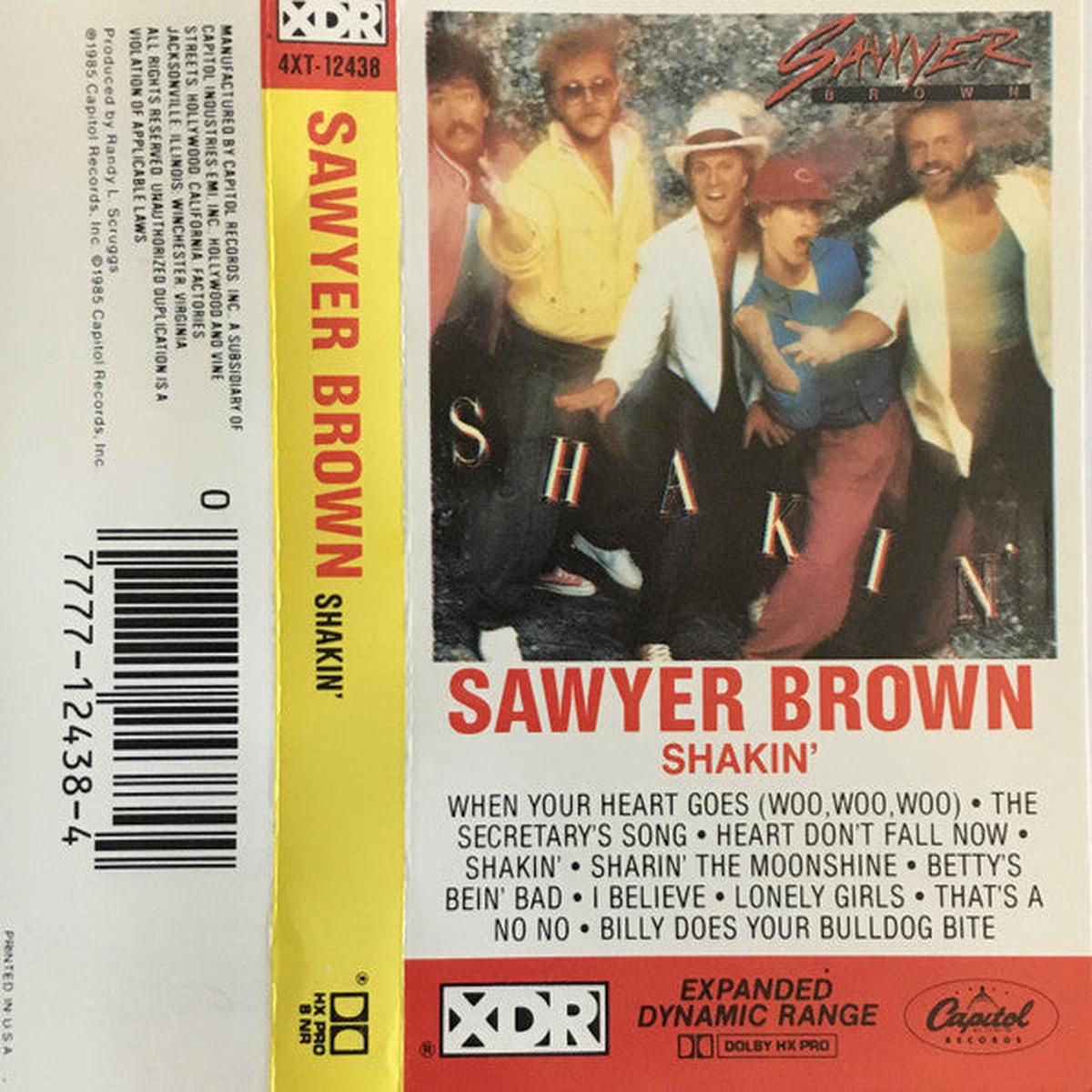 Sawyer Brown - Shakin' (Cass, Album, Dol) (VG+)