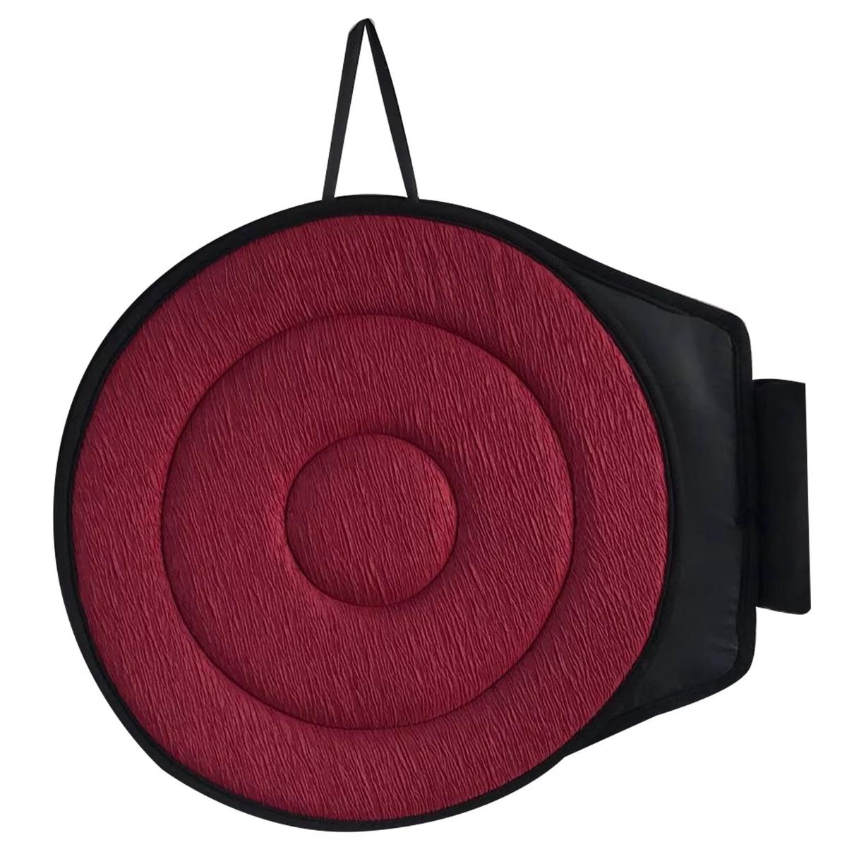 SpinEase 360 Rotating Memory Foam Seat Cushion  Sit, Swivel & Go with Zero Effort - Red