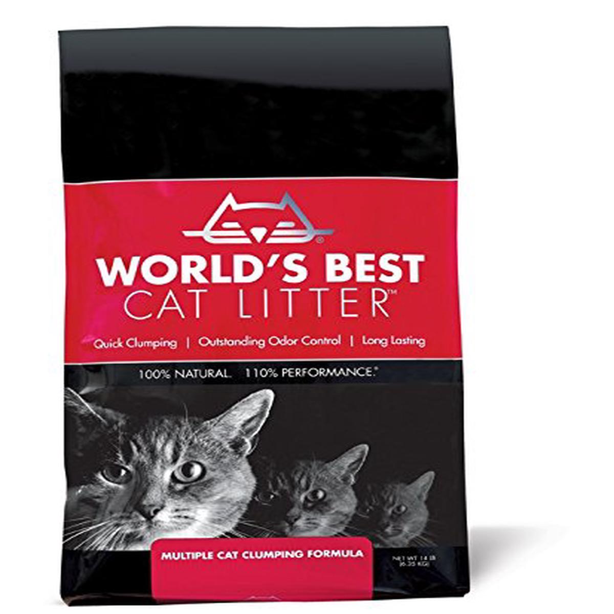 World's Best Multicat Clumping Cat Litter - 14LB(3)