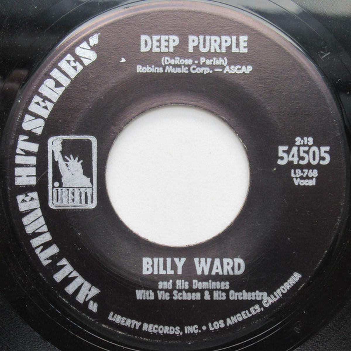 Billy Ward And His Dominoes - Deep Purple / Stardust (7", Single) (VG+)