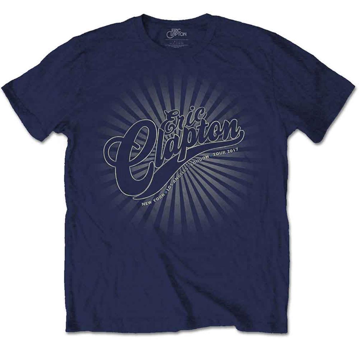 Eric Clapton Logo Rays - Blue | XL
