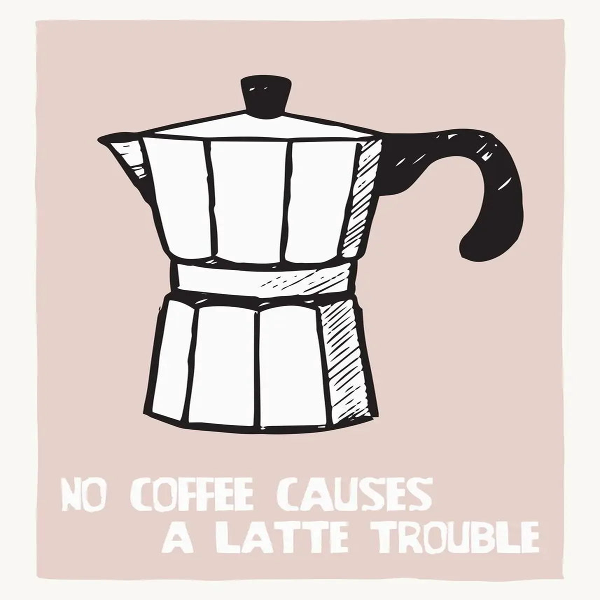 Modern Vintage Coffee Time Coffee Pot Espresso Girls Cat Art Poster Canvas Painting Wall Prints Picture for Cafe Bar Home Decor - 13 | 50X70cm Unframed