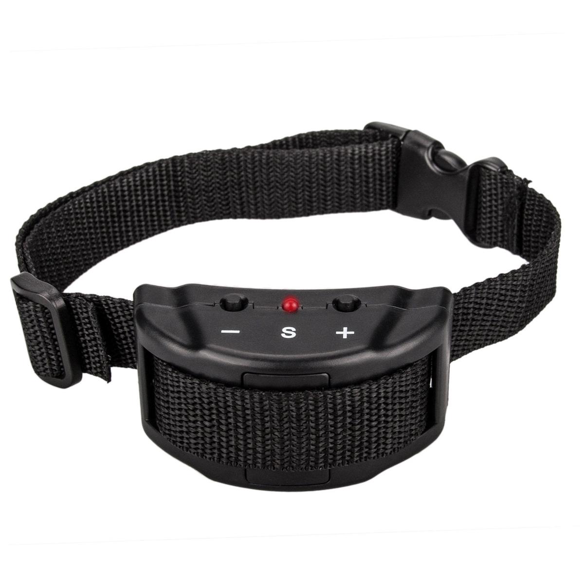 No Bark Collar Anti Barking Olycism Static shock &Deep Dog Collar No Harm No Pain Vibration 7 Sensitivity Levels Adjustable for Medium Large Small Good Behavior Training(2017 upgrade version)