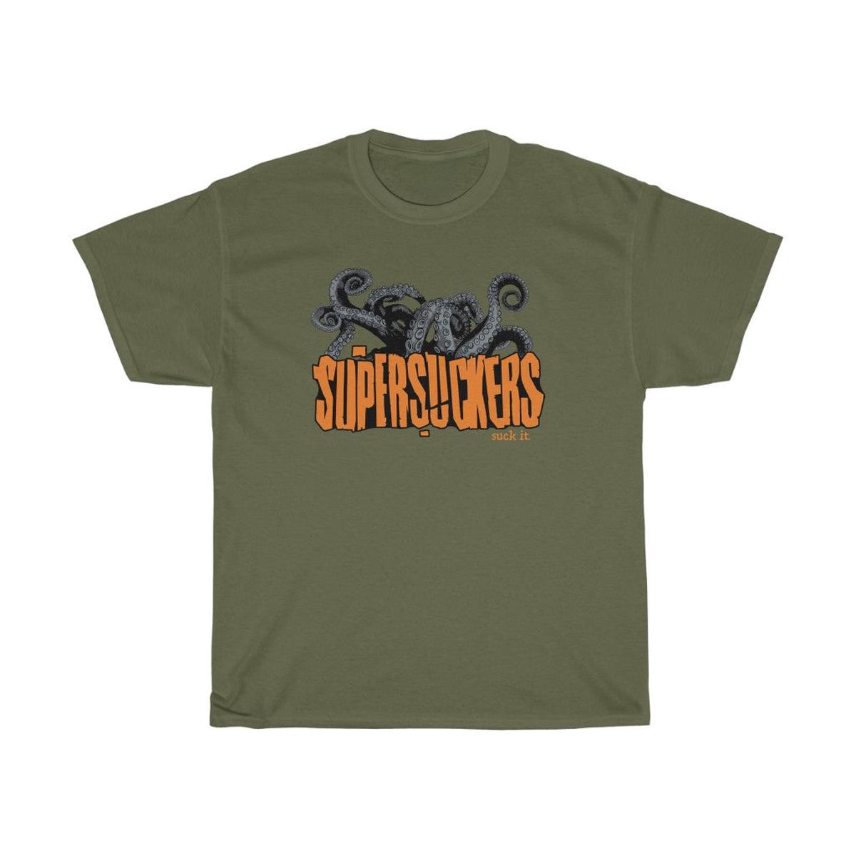 - SUCK IT Tentacles Design - Military Green | 3XL