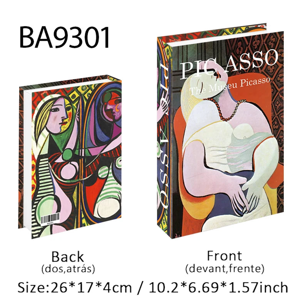Abstract Matisse Boho Fake Book Storage Box Bauhaus Decorative Books Coffee Table Bedroom Simulation book Interior Decoration - BA9301 | OPEN | China Mainland