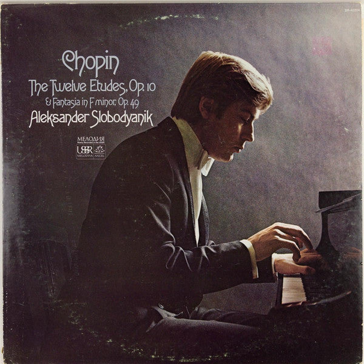 Alexander Slobodjanik, Frdric Chopin - The Twelve Etudes Op.10 & Fantasia In F Minor, Op. 49 (LP, Album, Win) (NM or M-)