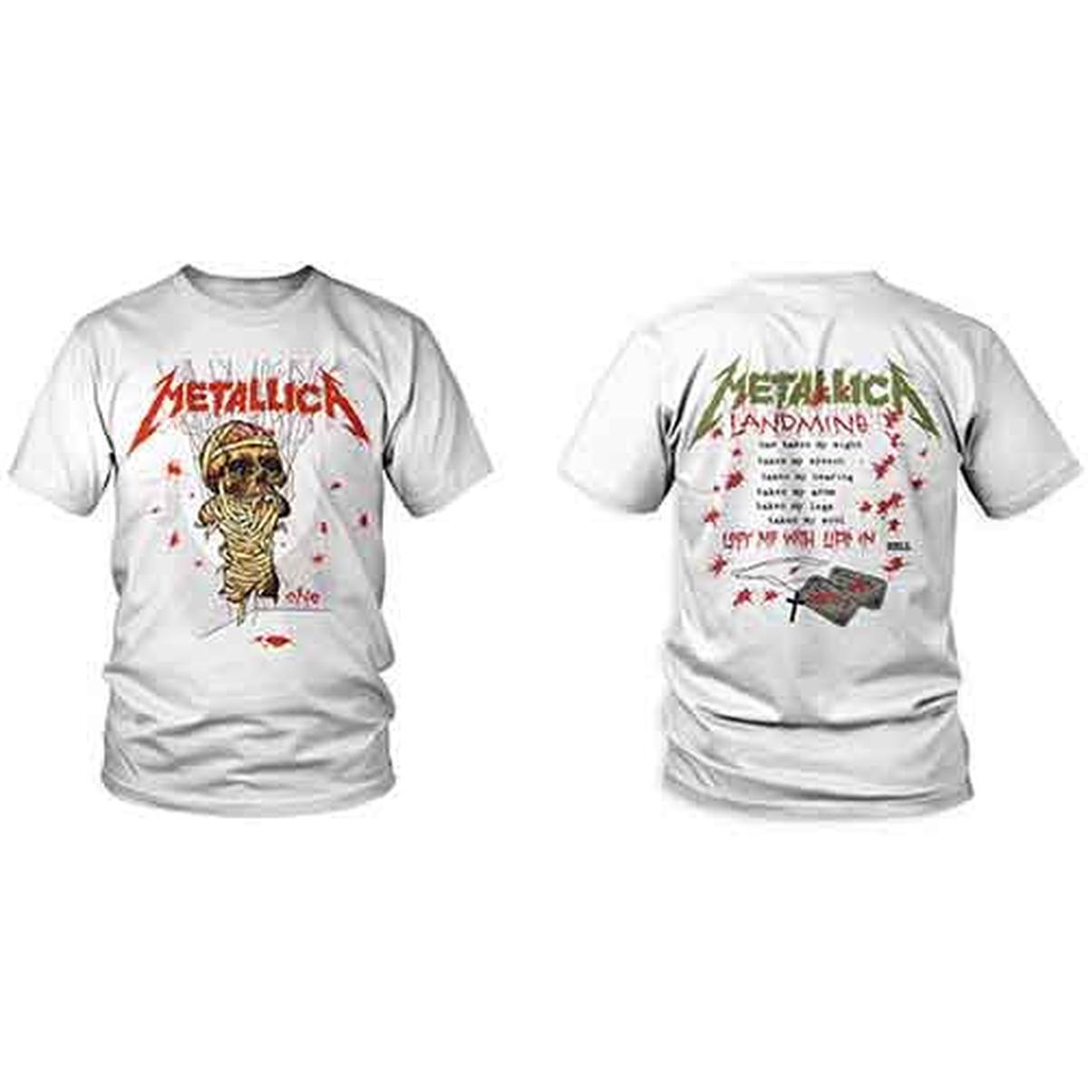 Metallica One Landmine - White | XL