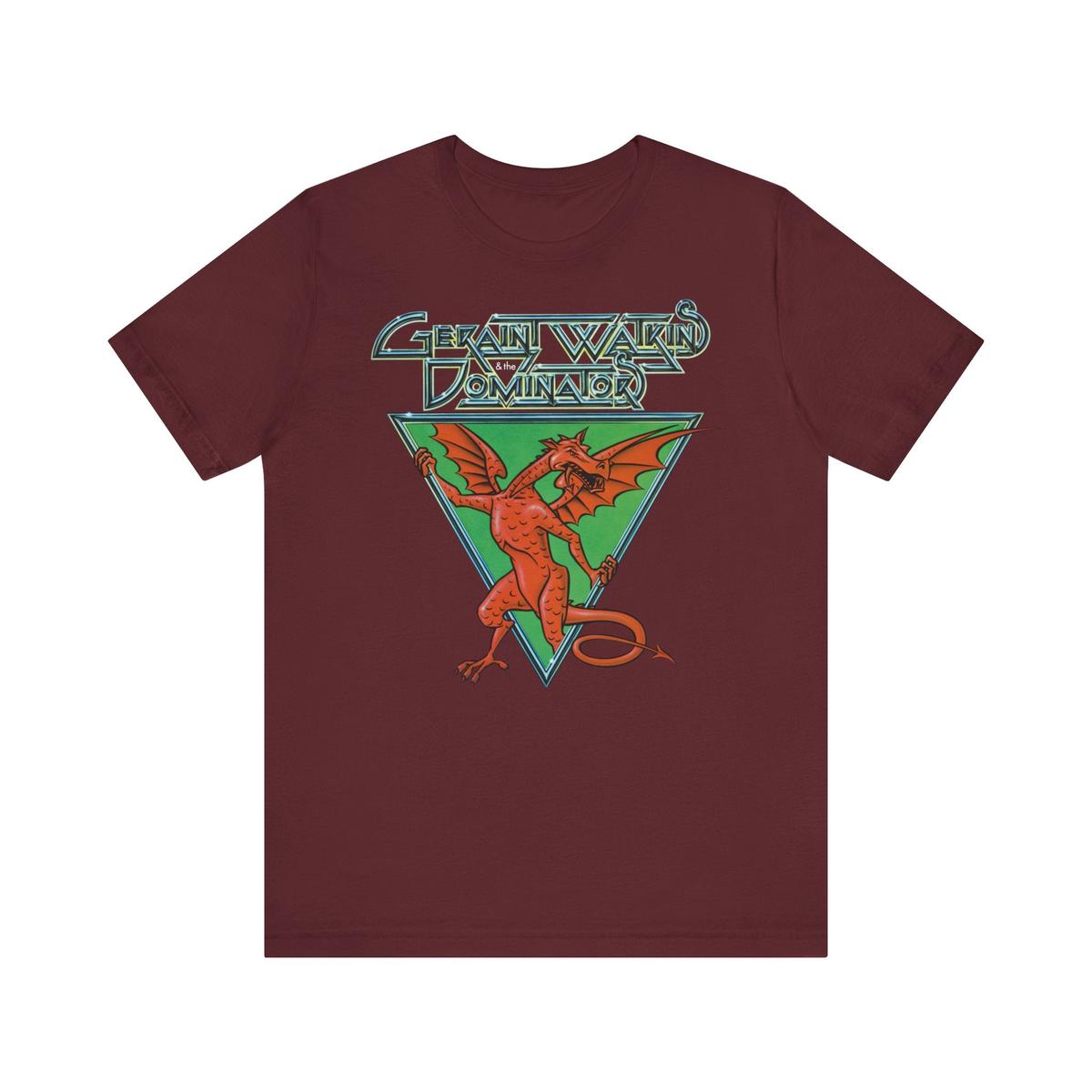 Geraint Watkins & the Dominators - Welsh dragon t-shirt - Maroon | L