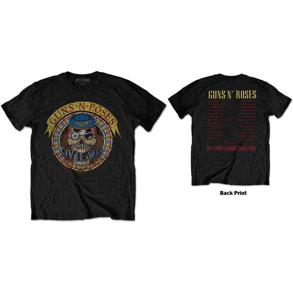 Guns N' Roses Skull Circle - Black | M