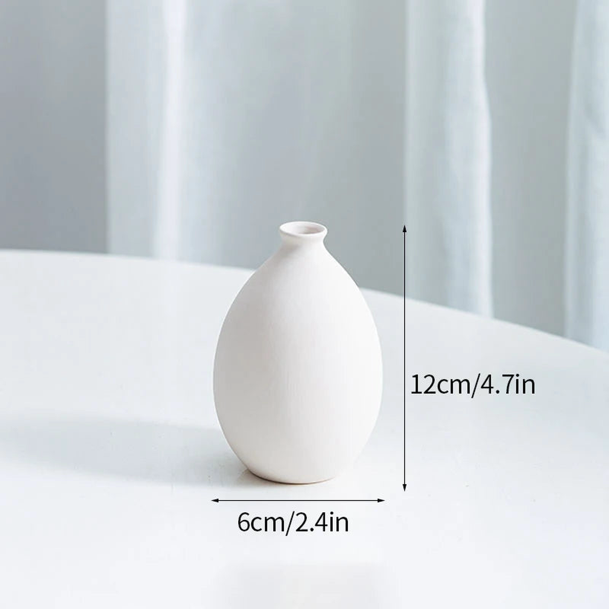 Modern Nordic Flower Vases INS Ceramic White Vase Flower Pot Vase for Home Living Room Interior Office Desktop Decor Crafts - A18