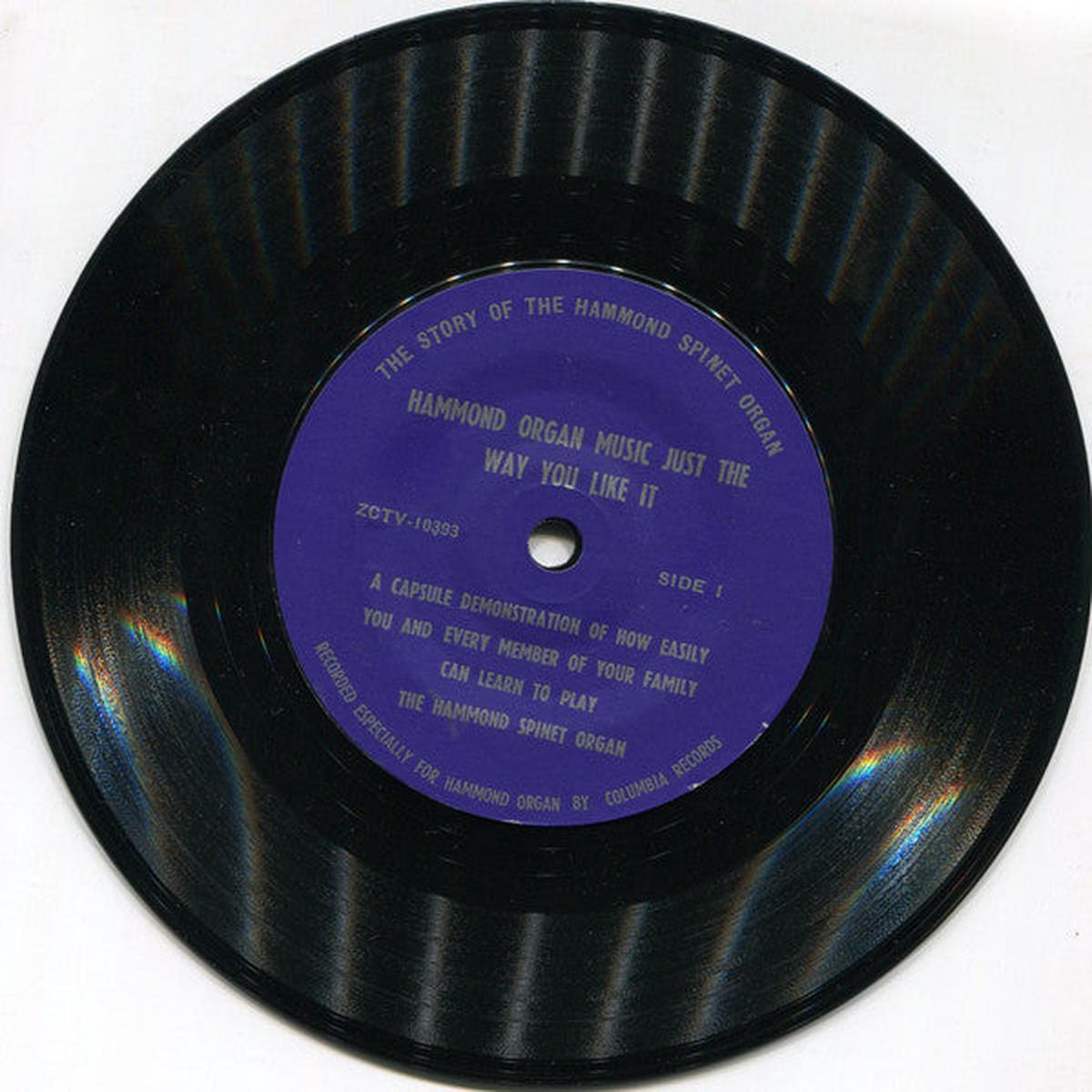 No Artist - Hammond Organ Music Just The Way You Like It (7", pro) (VG)