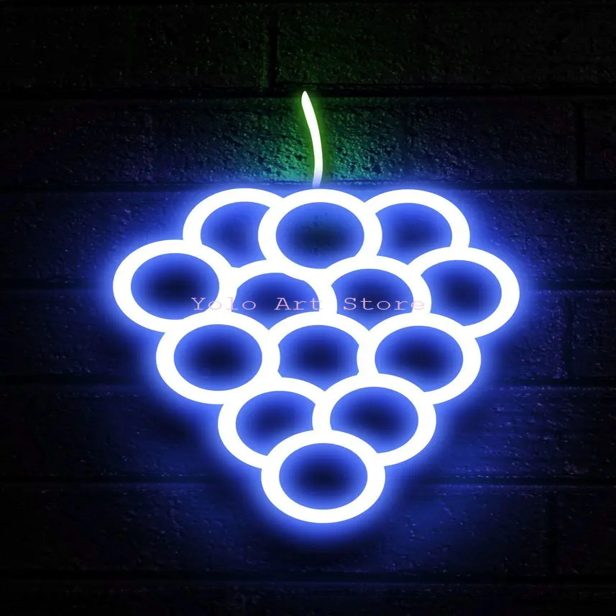 Pop Neon Signs Coin Basketball Fruit Banana Poster and Prints Canvas Printing Wall Art Picture for Living Room Kitchen Bar Decor - 20X30cm Unframed | 9