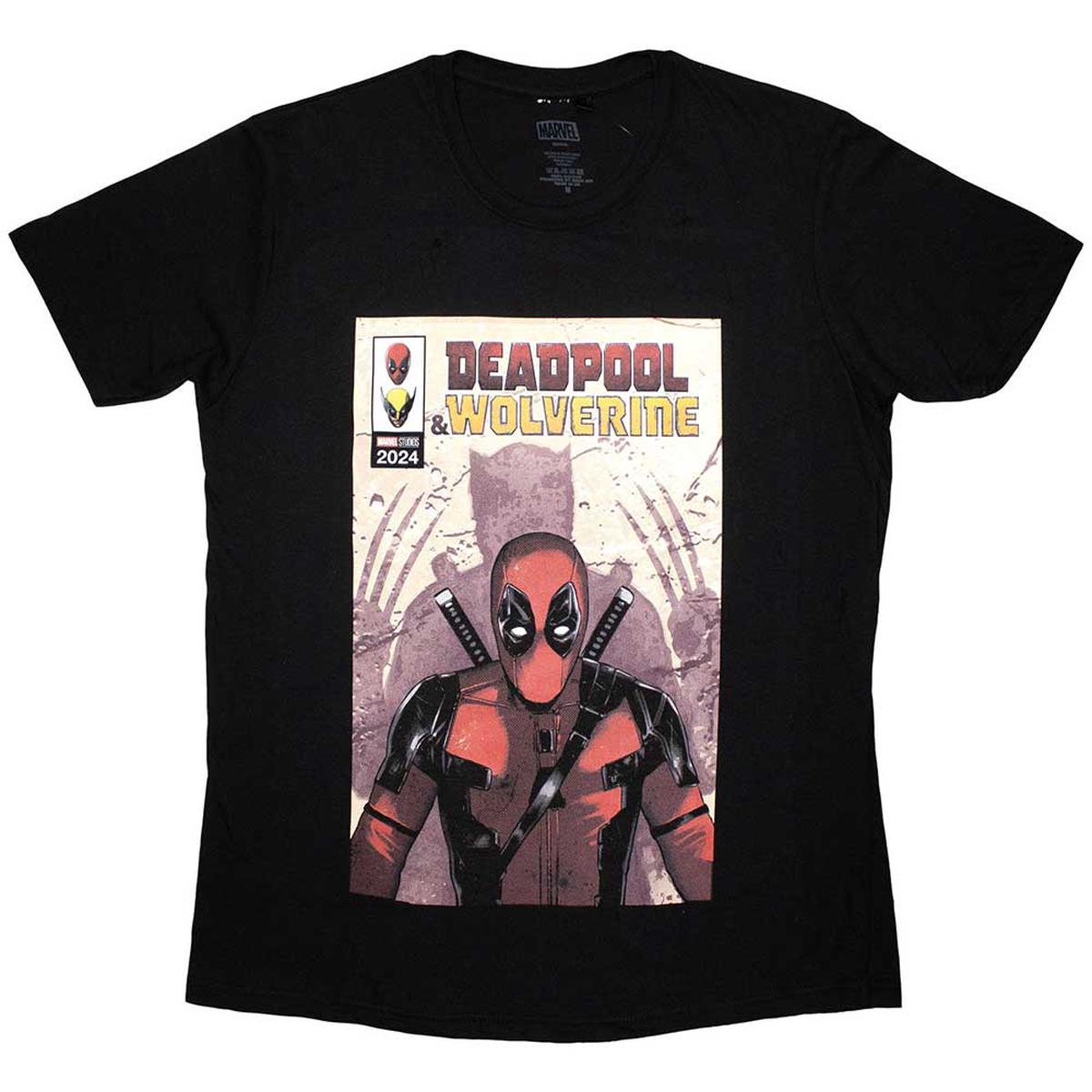 Deadpool & Wolverine Comic Cover | - Black | M
