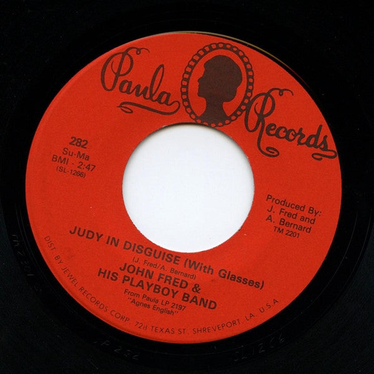 John Fred & His Playboy Band - Judy In Disguise / When The Lights Go Out (7", Single) (VG+)