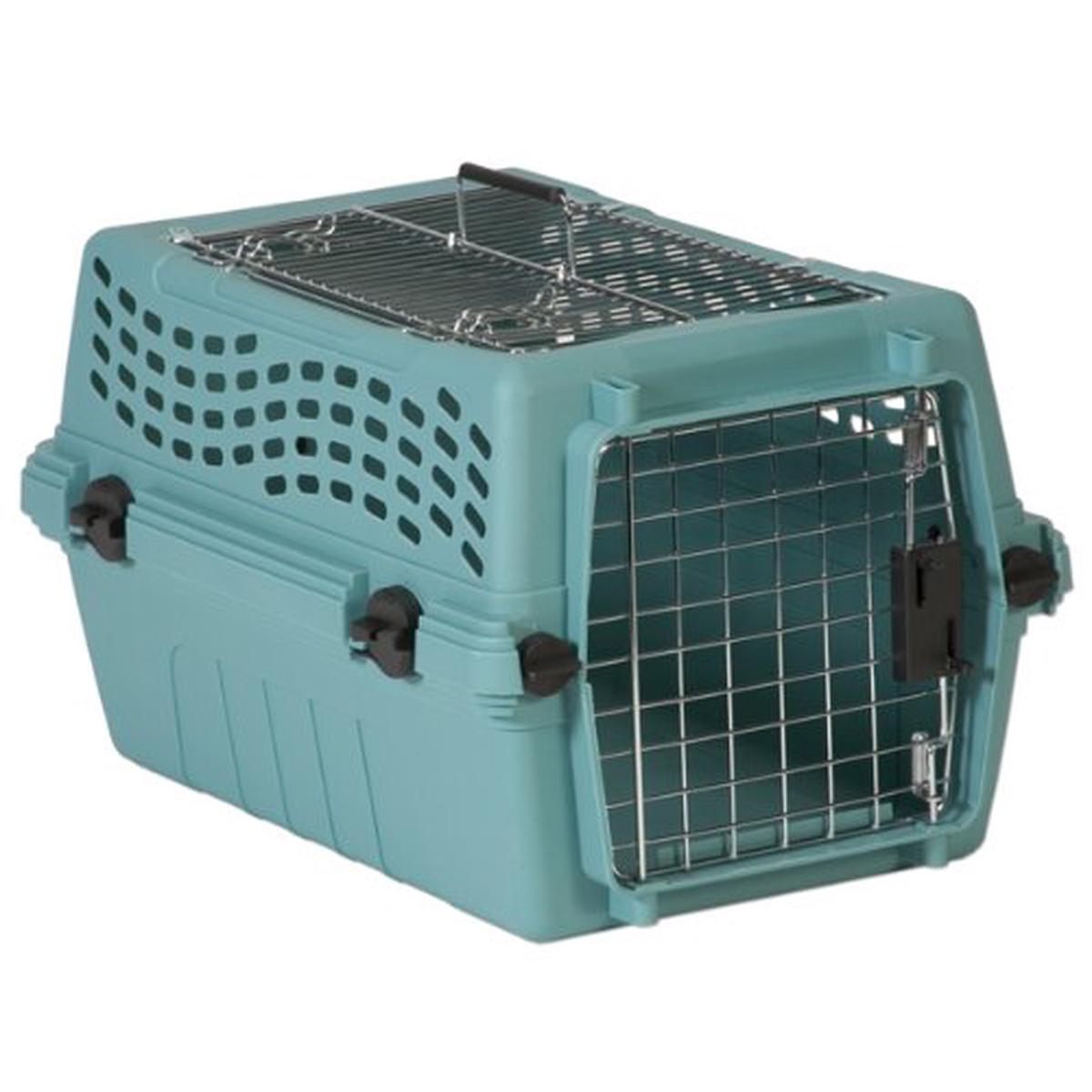Petmate Double Door Deluxe pet Kennel - Crystal Blue | Small