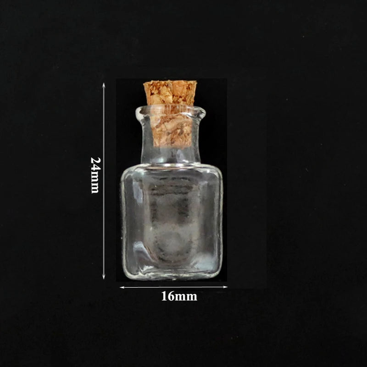 5pcs-10pcs Small Cute Mini Cork Stopper Glass Bottles Vials Jars Containers Small Wishing Bottle Glass With Cork Stopper - 6HA | 5pcs