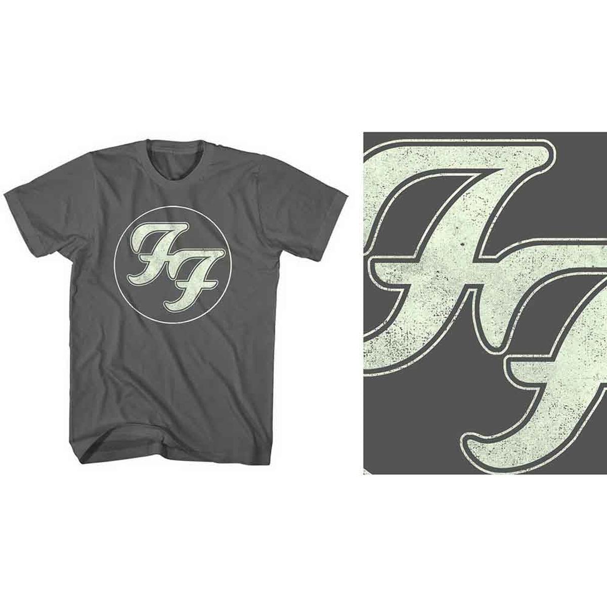 Foo Fighters Gold FF Logo - Grey | 2XL