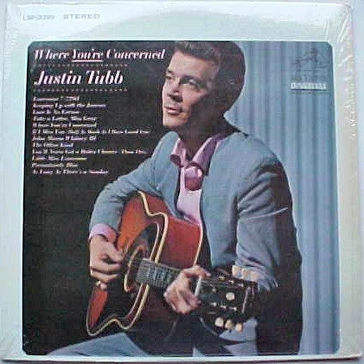 Justin Tubb - Where You're Concerned (LP, Album) (VG+)