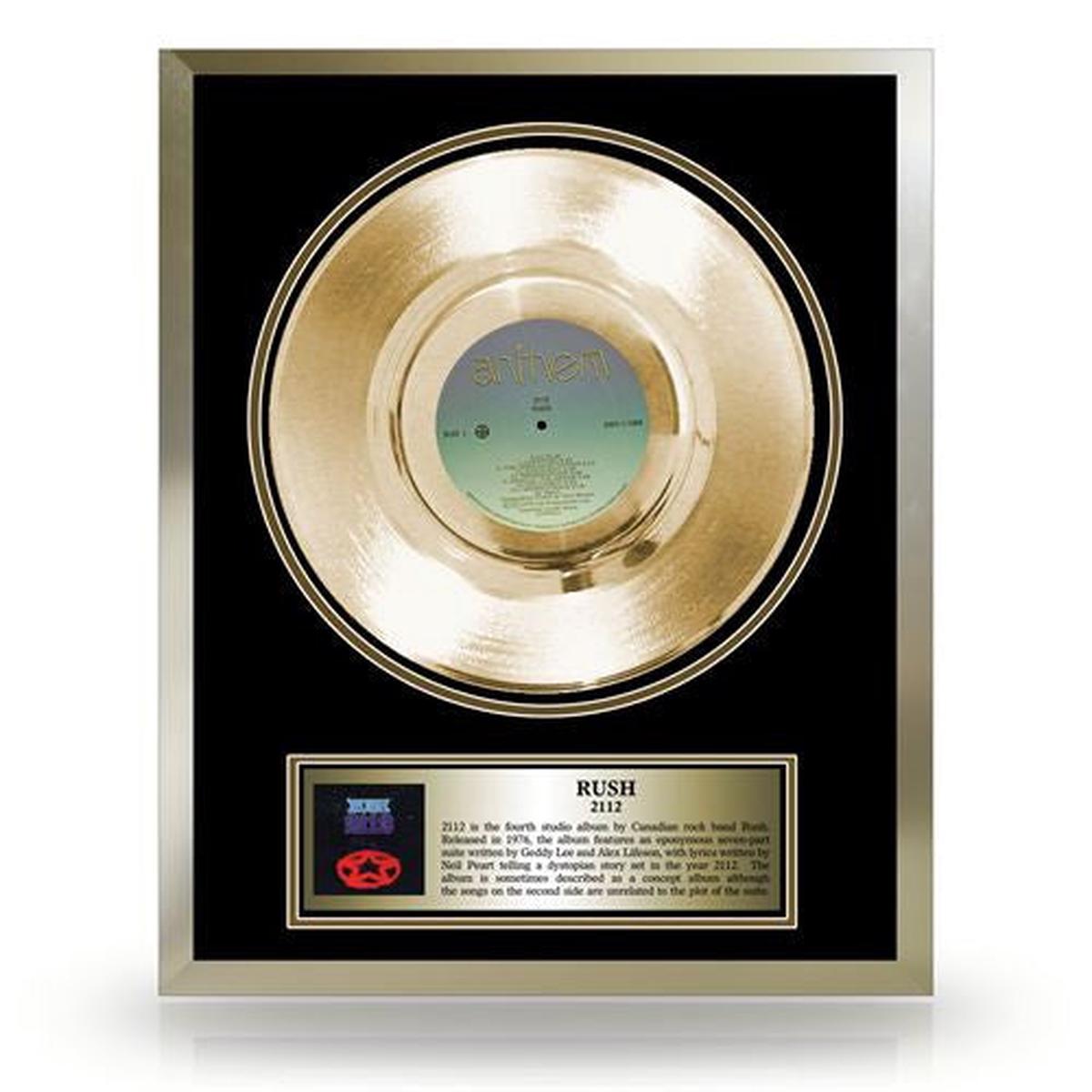 Rush Framed 2112 Gold LP