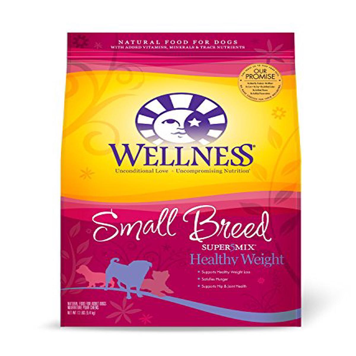 Wellness Small Breed Healthy Weight Super-5 Mix Dry Dog Food - 12 Lb