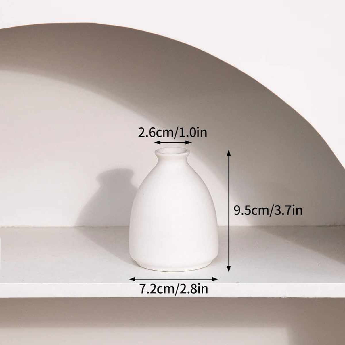 White Ceramic Vases Nordic Decorative Vasen Ornaments Home Living Room Decor Flower Arrangements Sketching Props Desktop Decor - C6-0233