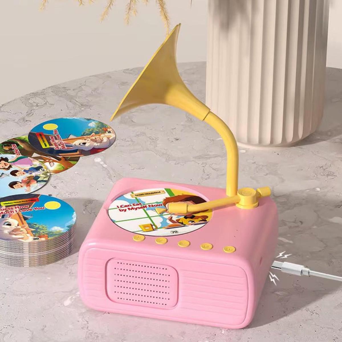 StoryTunes Junior  Childrens Phonograph Music & Story Player with 96 Learning Cards