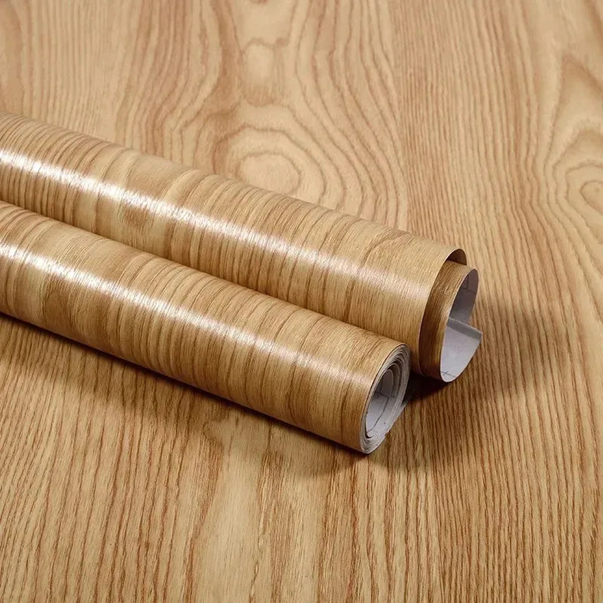 40CM Thickened Waterproof Wood Grain Stickers Self-adhesive PVC Wardrobe Cabinet Desktop Modern Furniture Decorative Wallpaper  - SQL | 40cm x 5m