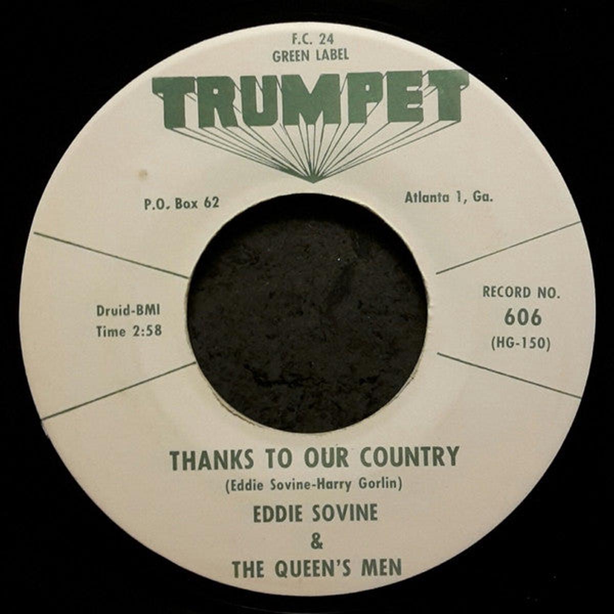 Eddie Sovine, The Queen's Men - Thanks To Our Country / Santa's On His Way (7", Single) (VG)