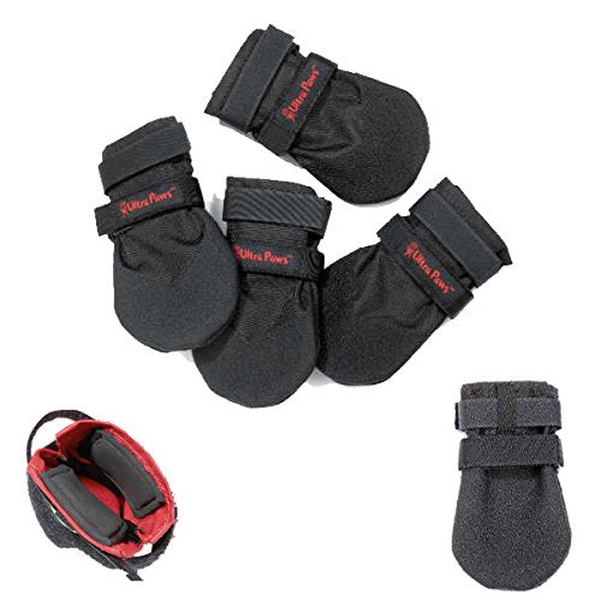 Ultra Paws ANN-303DBL Durable Boots Black For Dogs 4PK (Large) - Default Title
