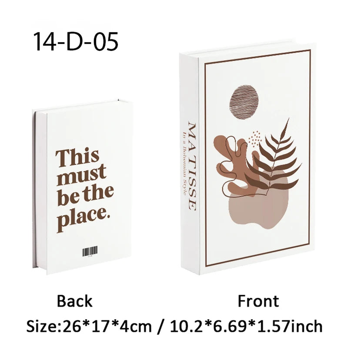 Boho Monet Matisse Luxury Fake Book Storage Box Home Interior Decoration Decorative Books Coffee Table Bedroom Living Room Decor - 14-D-05 | OPEN