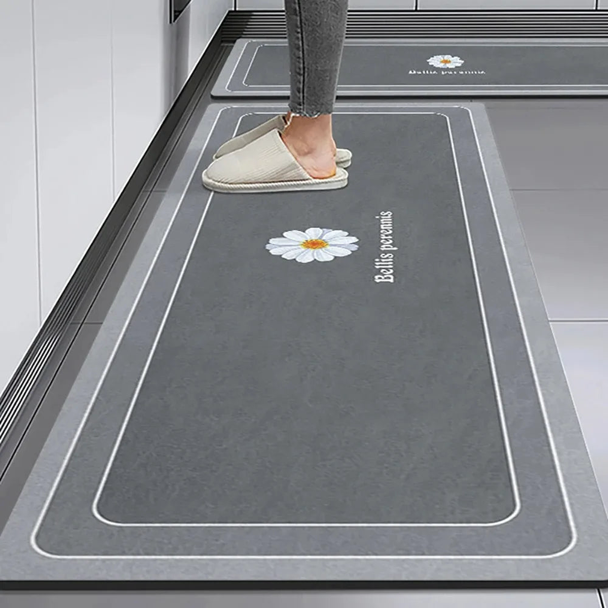 Non-slip Kitchen Mat Long Rugs Crystal Velvet Carpet for Living Room Absorbent Foot Mats Bedroom Doormat Alfombra Small Rugs - DDA13-7 style | 40x60cm and 40x120cm