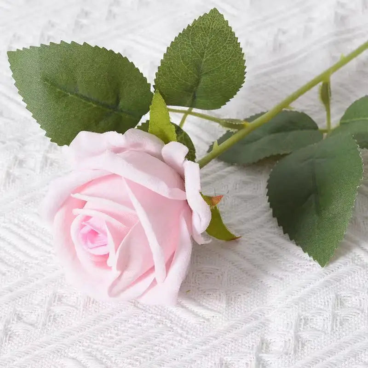 1/5/10/20pcs Roses Artificial Flowers Rose Flower Branch Artificial Red Roses Realistic Fake Rose for Wedding Home Decor - flannel R9 | 1PCS