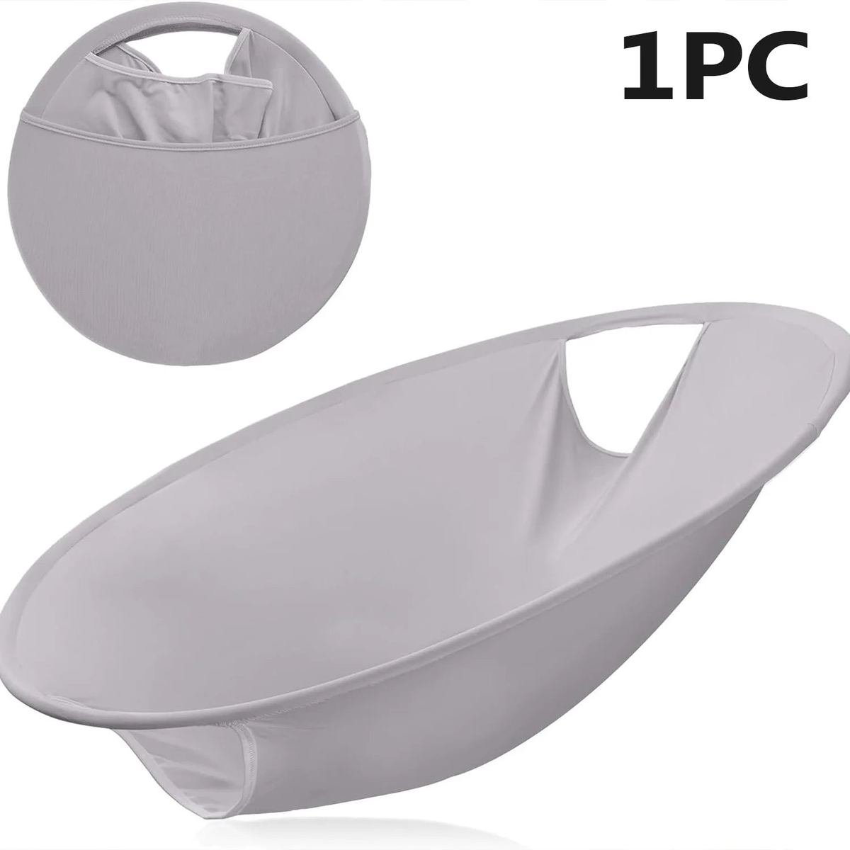 1pcs Foldable Dirty Clothes Basket For Household Use Portable Storage Pop-up Laundry Storage Basket - Grey