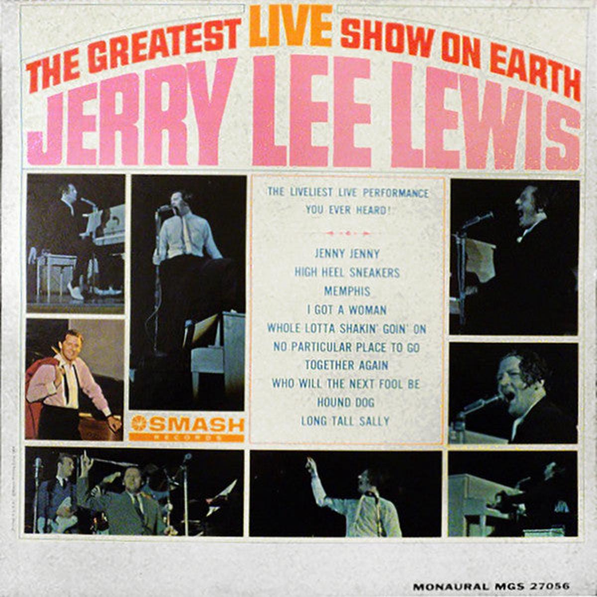 Jerry Lee Lewis - The Greatest Live Show On Earth (LP, Album, Mono) (VG+)