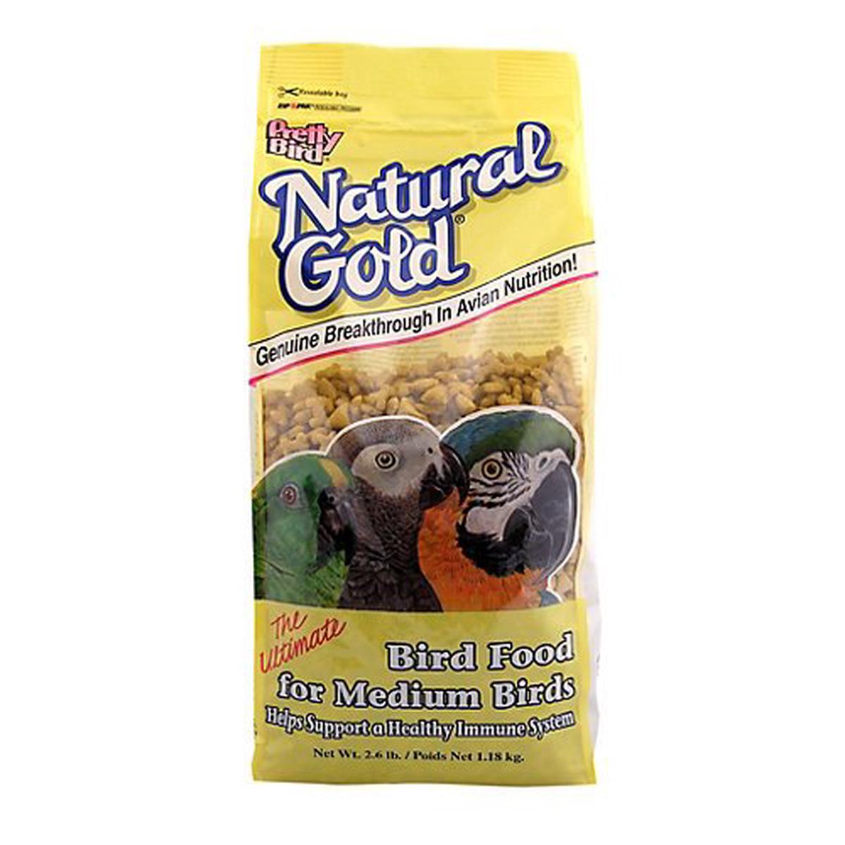 Pretty Bird Natural Gold Bird Food - Medium