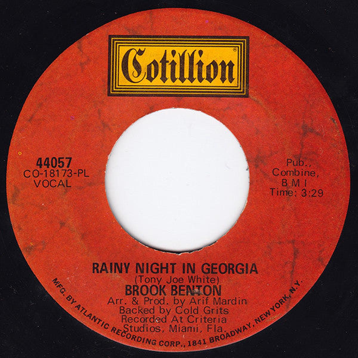 Brook Benton - Rainy Night In Georgia / Where Do I Go From Here (7", Single, PL) (VG)