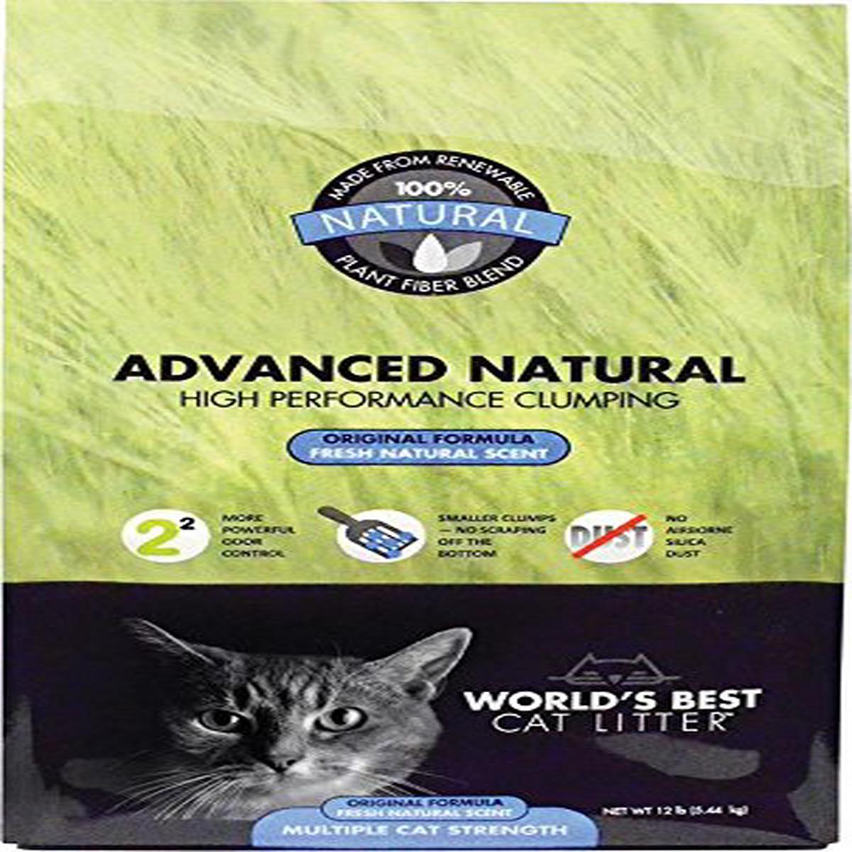 World's Best Cat Litter Advanced Naturals Original Formula Multi Cat Litter - 6-Pound Bag