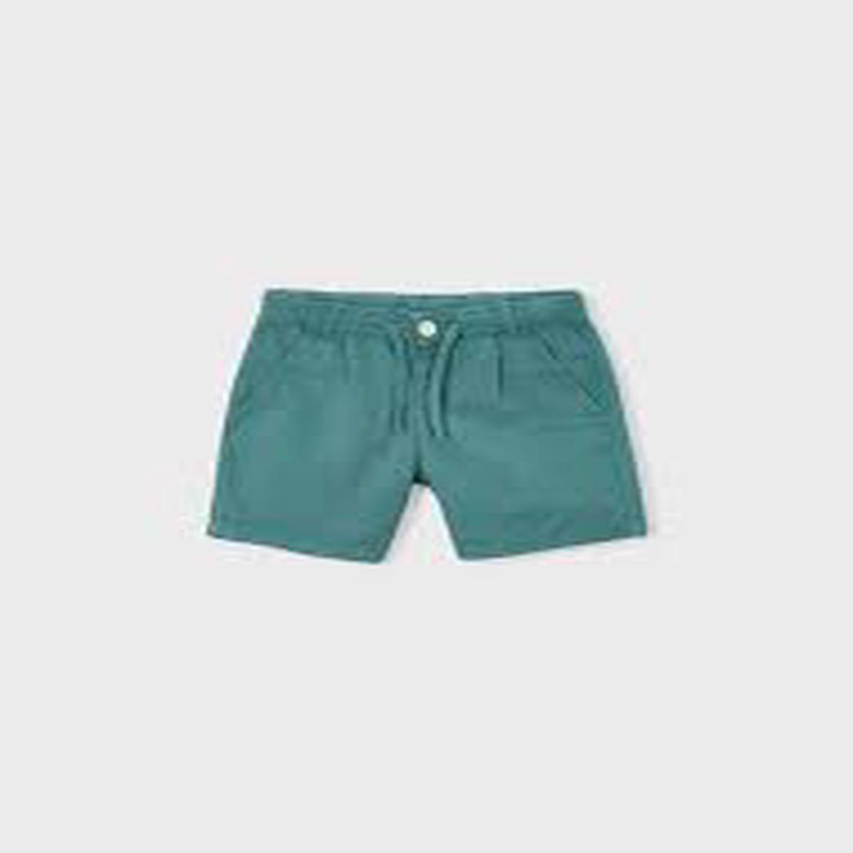 Green Linen Shorts - 2