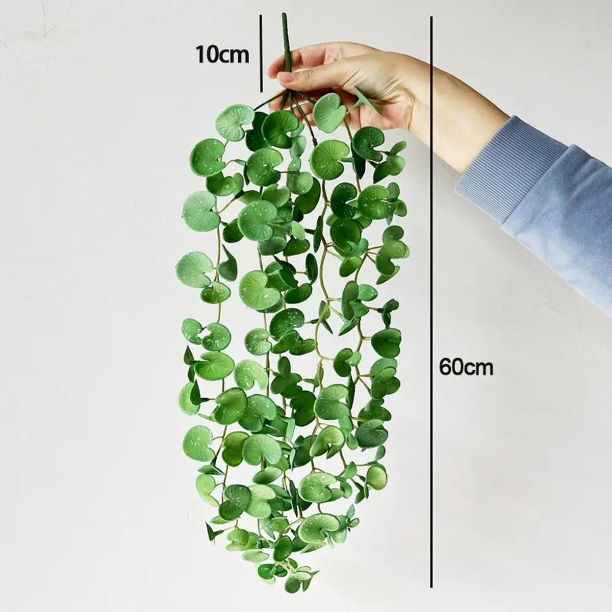 Realistic Artificial Copper Coin Grass Plants Wall Decor Soft Wall Hanging Fake Ivy Leaf Leaves Handmade Mini Bouquet Garden - 20
