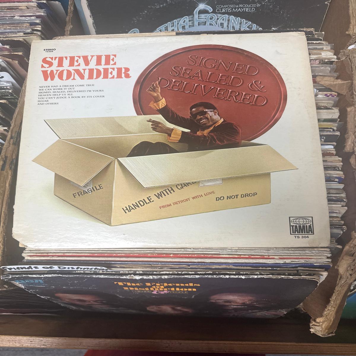 Stevie Wonder  Signed Sealed & Delivered Vinyl LP TS304 VG/VG+ (ORIGINAL PRESSING)