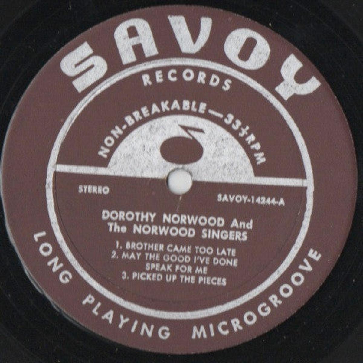 Dorothy Norwood And The Dorothy Norwood Singers - Recorded Live In Atlanta, Ga (LP, Album) (VG+)