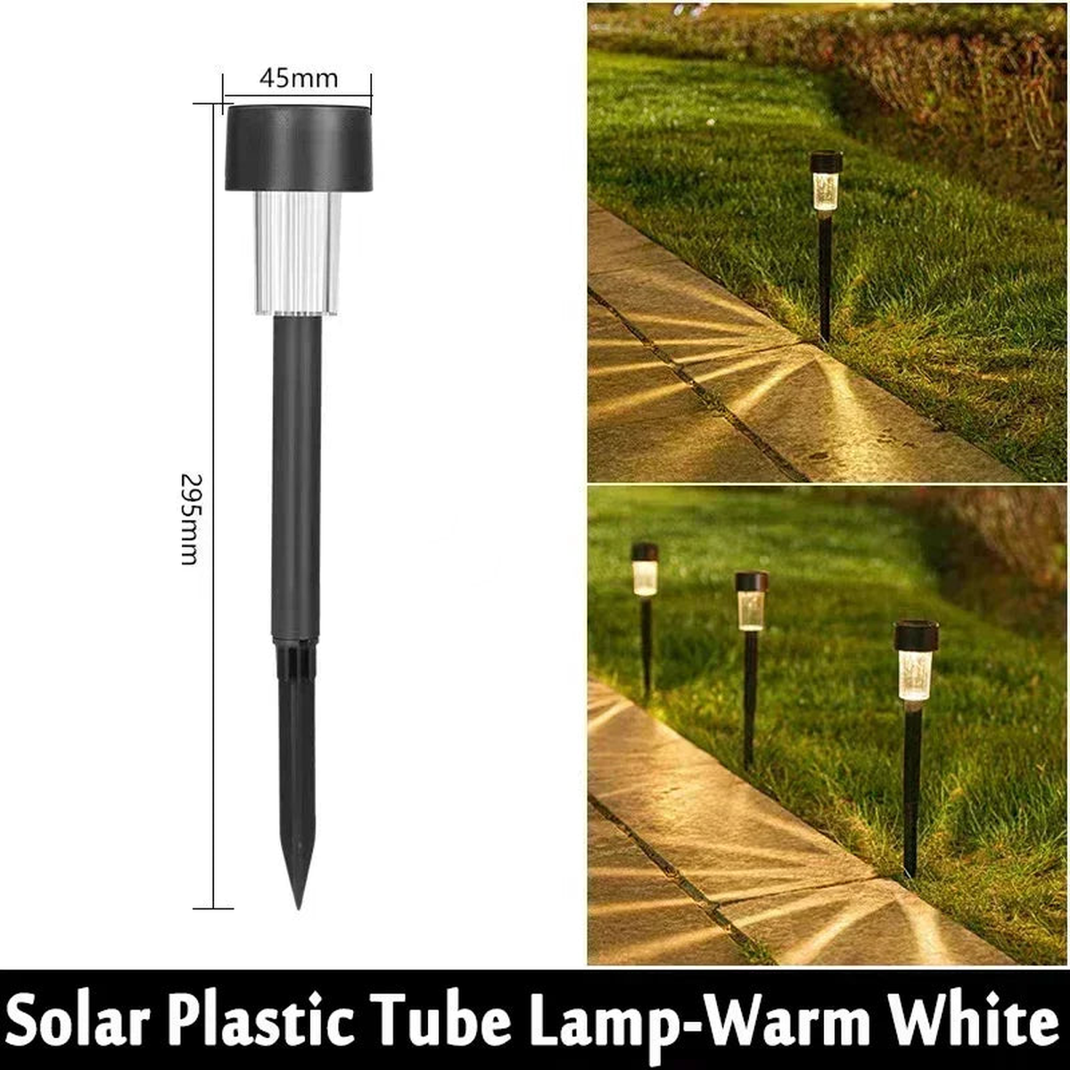 Solar Garden Light Outdoor Solar Powered Lamp Waterproof Landscape Lantern Lighting for Pathway Patio Decorative LED 10/20/30Pcs - A2-Warm Light | 10Pcs