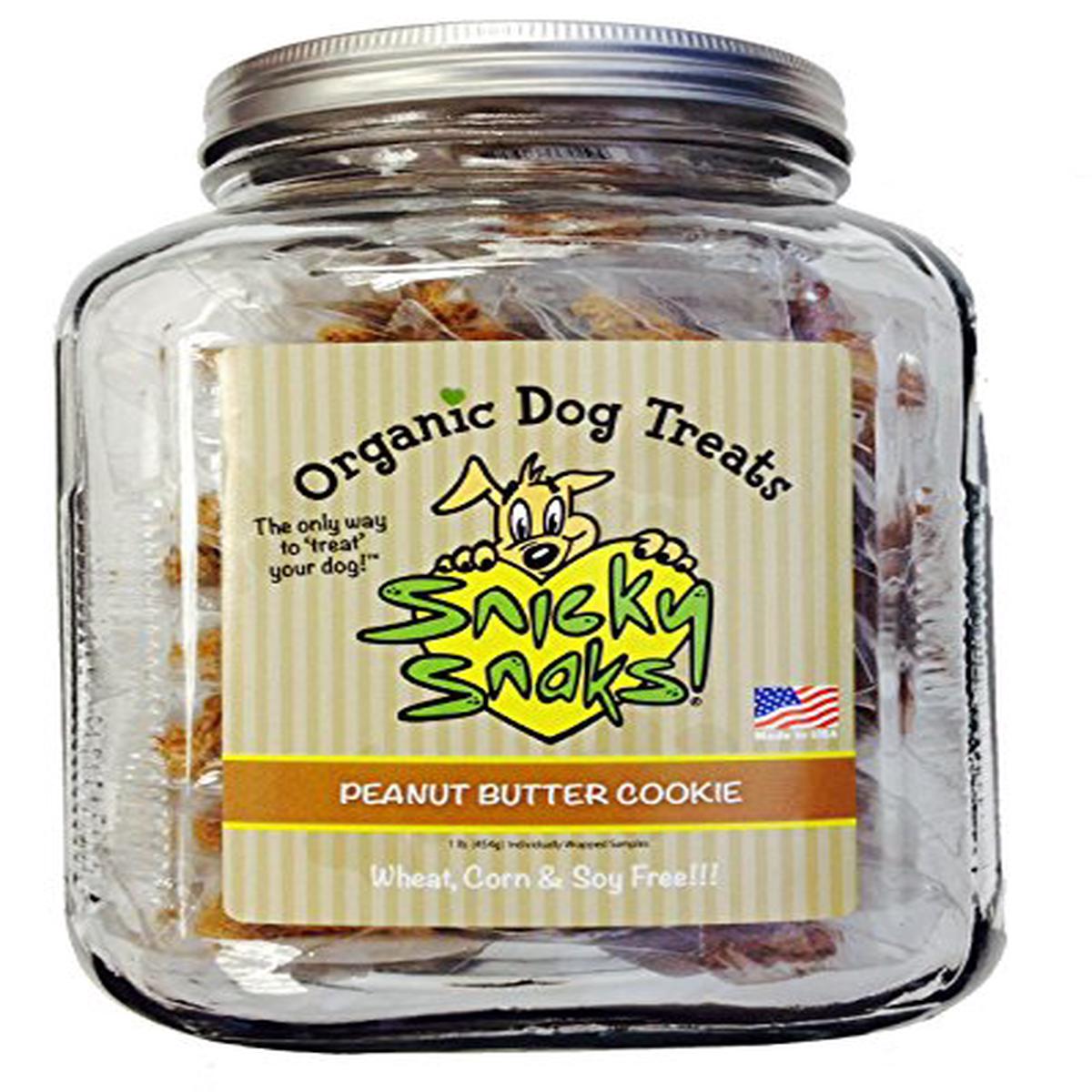 Treat Planet SNKYMER Snicky Snaks Peanut Butter Cookie 16OZ/Jar - Default Title