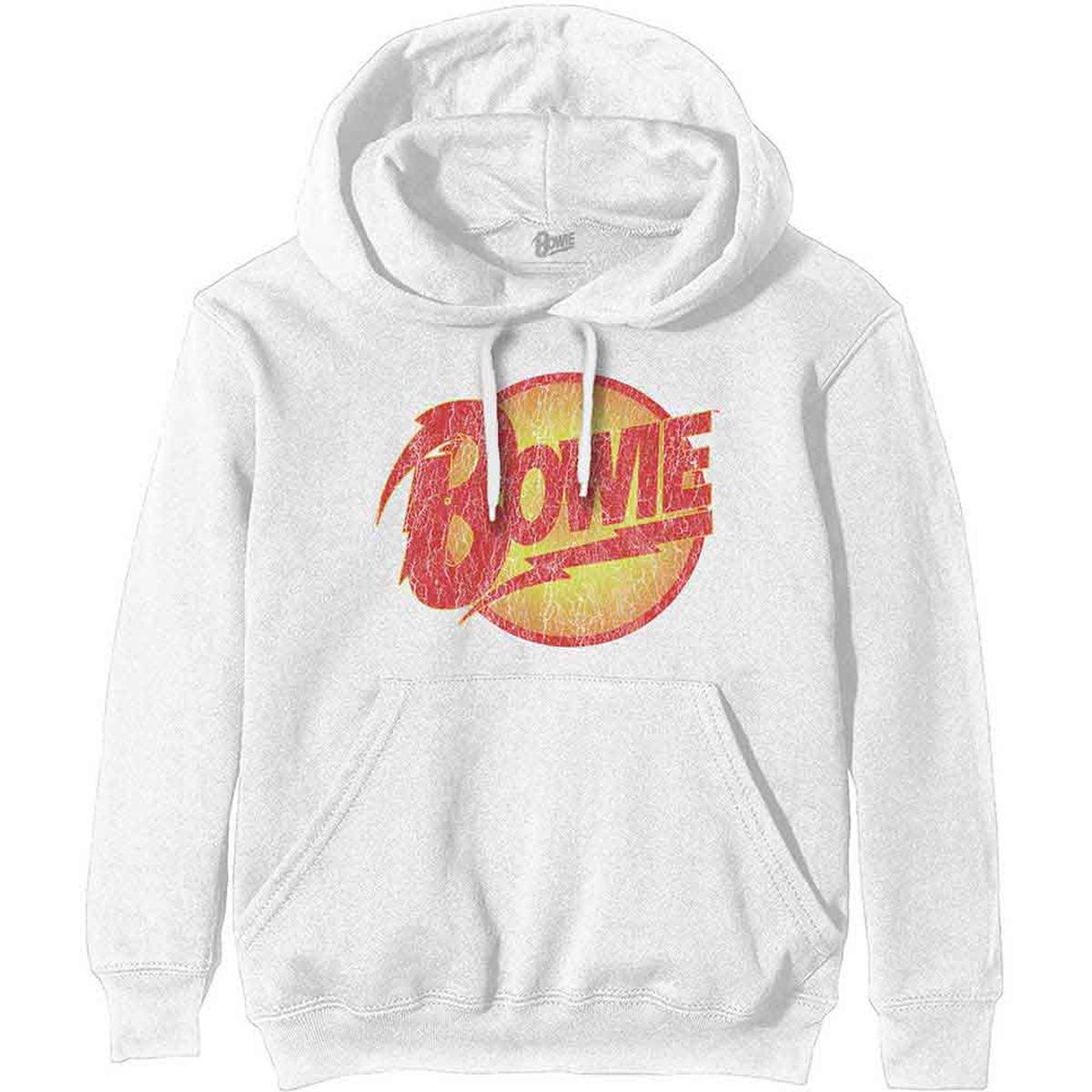 David Bowie Vintage Diamond Dogs Logo - White | 2XL