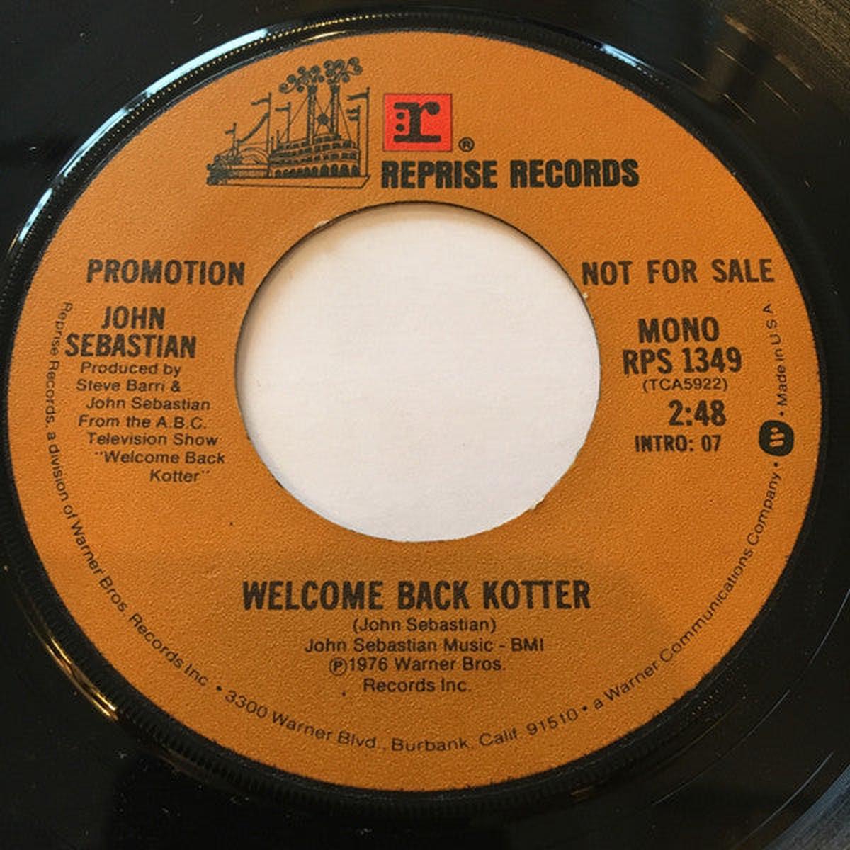 John Sebastian - Welcome Back Kotter (7", Single, Promo) (VG+)